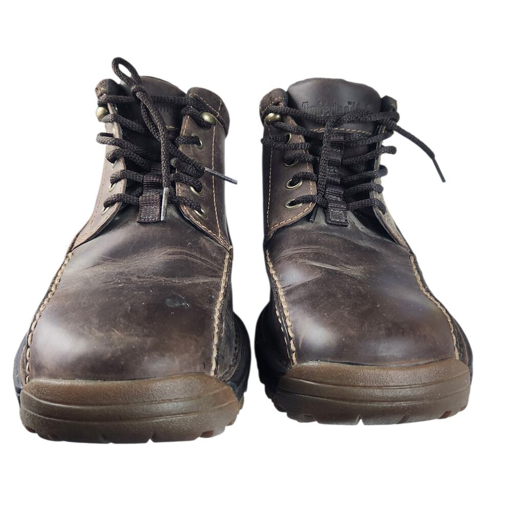 Timberland Earthkeepers Y2K Brown Leather Chukka Boots Men’s 10 Rugged 74120 - Picture 4 of 15